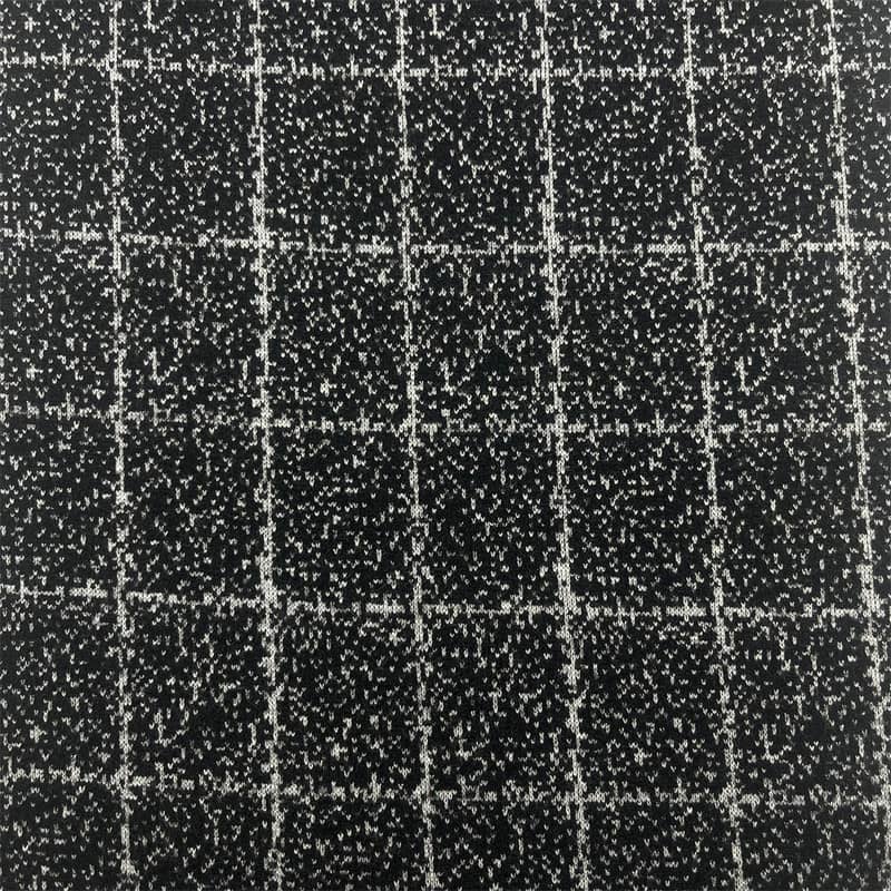 Țesături din lână tricotată cu model în carouri pentru sacouri 182808-1