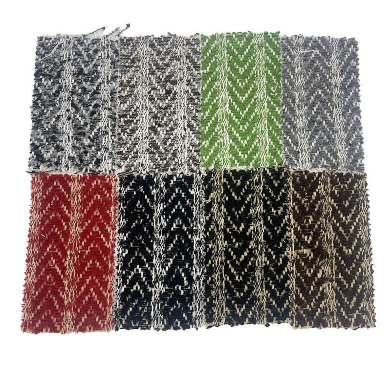 Perie Teddy Herringbone Lână cu dungi Jacquard Tweed țesături 3467